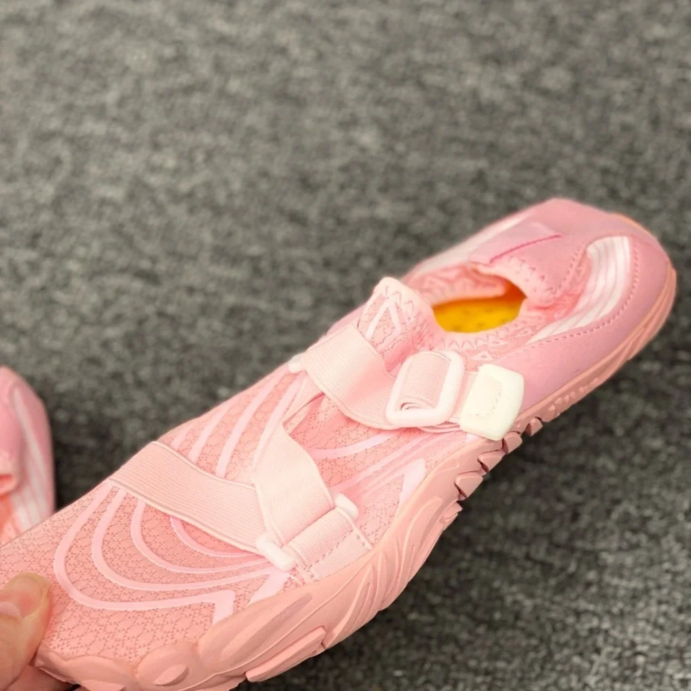 Women's Pink Athletic Shoes with Adjustable Straps